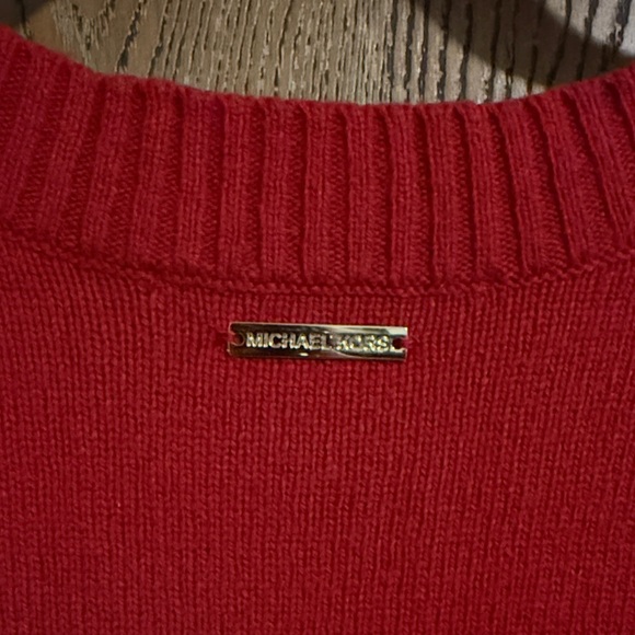 Michael Kors Red Crew Neck Sweater - Picture 4 of 5